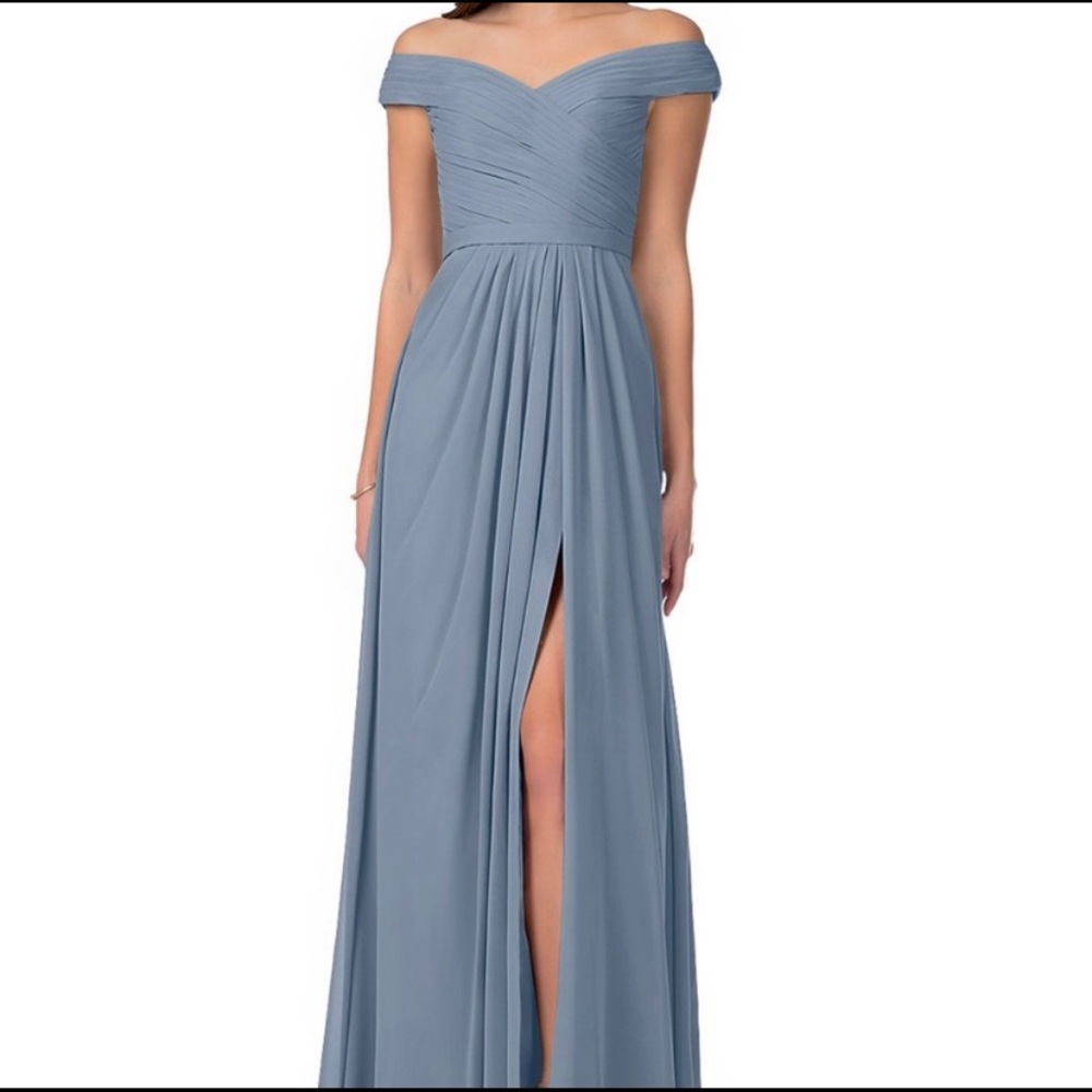 Azazie Audrianna Twilight Blue Bridesmaid Dress